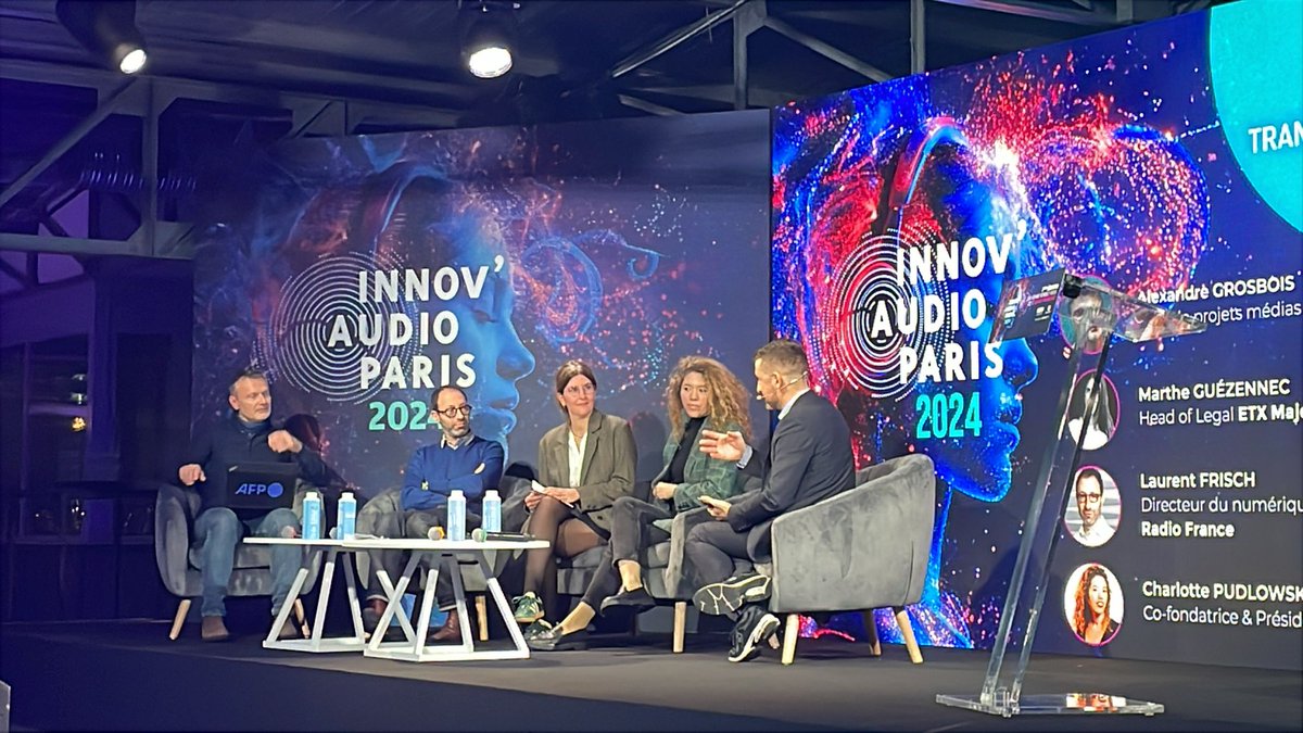 🎙️#InnovAudio2024 - Table ronde #1

COMMENT L'IA TRANSFORME LA CRÉATION AUDIO ? 2/2

🗣️ Avec :
- <a href="/Alexgrosbois/">Alexandre Grosbois</a>, Journaliste <a href="/AFP/">AFP News Agency</a>
- Marthe GUÉZENNEC, Head of Legal @ETXMajelan
- Laurent FRISCH, Directeur du numérique <a href="/radiofrance/">Radio France</a>
- <a href="/chapudlowski/">Charlotte Pudlowski</a>, Co-fondatrice @louiemedia