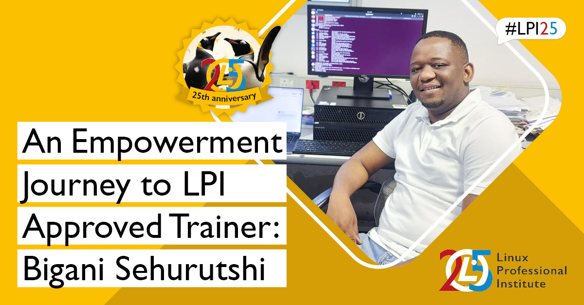 LPIConnect's tweet image. One of @biggy725’s first computers was powered by diesel. Now, he is a researcher for #highperformancecomputing!
Learn how the #LPI Approved Trainer program helped Bigani on his #opensource adventure, and get inspired unlock the next door in your career:
lpi.org/skl1