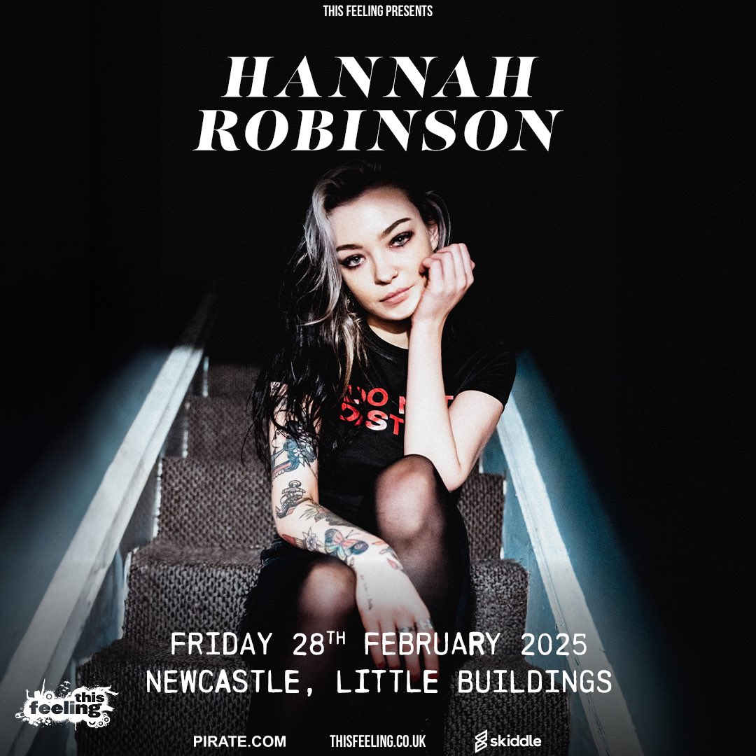 hannahrobmusic's tweet photo. Excited to announce we’ll be kickin off 2025 with our most intimate gig to date at @LttleBuildings 🖤 Tickets go live on Friday morning at 10am ~ big love to @This_Feeling for having us x https://t.co/OBW0h3QyAJ