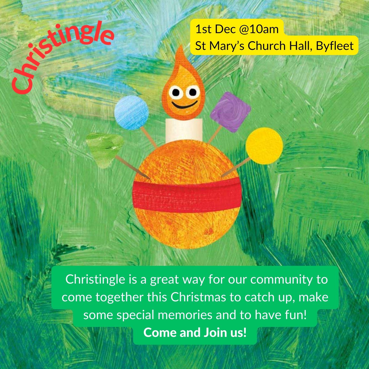 StByfleet's tweet image. Come and join us for a fun-filled Christingle service this Sunday!
#Byfleet #Christingle #Lightoftheworld #Christ #Advent