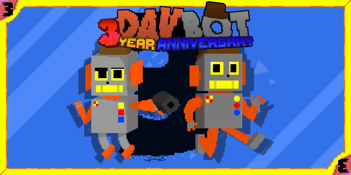 davteam_'s tweet image. 3 Year Ago Today #DAVBOT Started Development! its been crazy 3 years and we are thankfull for being with us, DAVBOT is here for many more years to come! 

Happy 3 Year Anniversary DAVBOT!🎉
#dvbt3year #anniversary #davteam