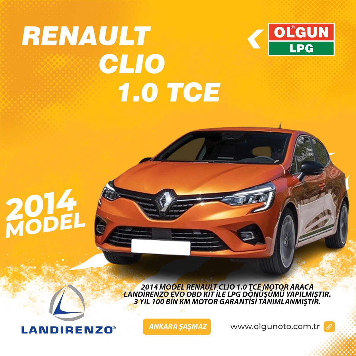 olgun_lpg's tweet photo. 📍Ankara Şaşmaz Şube - 2014 Model Renault Clio 1.0 Turbo Motor Araca Evo obd Kit ile Lpg Dönüşümü Yapılmıştır.
📋3 Yıl 100.000 km Motor Garantisi Tanımlanmıştır.

☎️İletişim : 444 1 574

#renault #clio #renaultclio #olgunlpg #ankara #yakıttasarrufu https://t.co/SaXlk6CrJV
