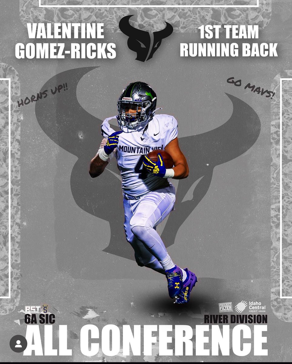 Valentin Gomez-Ricks (@val_gomezricks) on Twitter photo Blessed to be named 1st team All-Conference running back! <a href="/IdahoRecruitHub/">Idaho Recruit Hub</a> <a href="/PrepRedzoneID/">Prep Redzone Idaho</a> @CoachCMacMVHS <a href="/CoachBComptonMV/">Brian Compton</a> <a href="/RAREAcademyID/">RARE Academy</a> Blessed to be named 1st team All-Conference running back! <a href="/IdahoRecruitHub/">Idaho Recruit Hub</a> <a href="/PrepRedzoneID/">Prep Redzone Idaho</a> @CoachCMacMVHS <a href="/CoachBComptonMV/">Brian Compton</a> <a href="/RAREAcademyID/">RARE Academy</a>