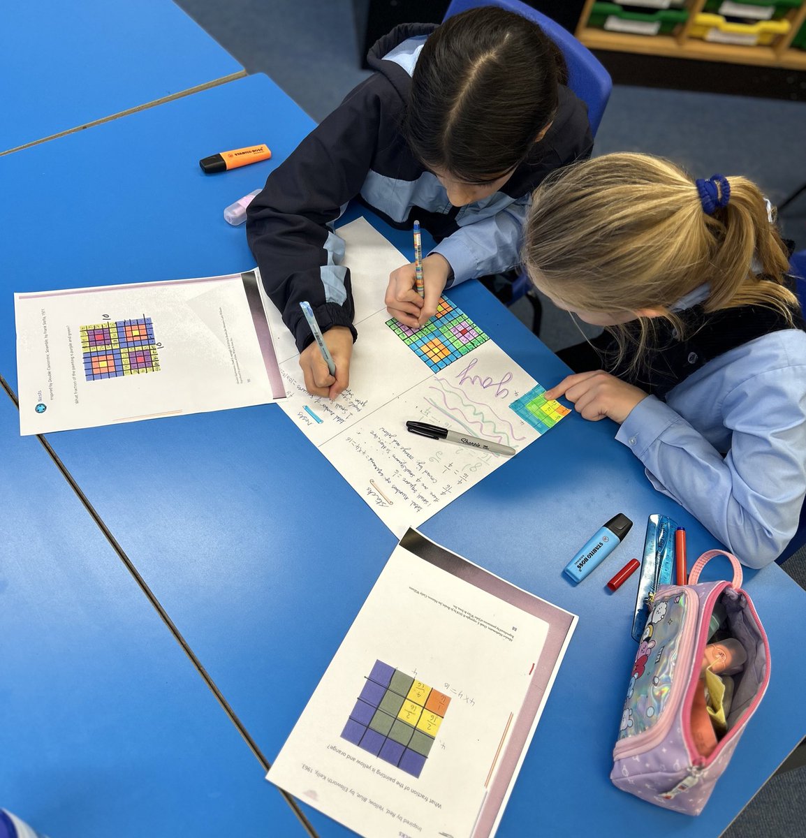 Upton House Maths (@uptonmathsdept) on Twitter photo We loved using our knowledge of common denominators to tackle these fun geometric painting investigations in <a href="/UptonForm5/">Upton House Form 5</a> 🎨🔹🔸 We even created our own geometric artwork and challenged our friends! <a href="/joboaler/">Jo Boaler</a>
<a href="/UptonHouseSch/">Upton House School</a> <a href="/UptonHead/">Rhian Thornton</a> #uptonjourney #ProblemSolving We loved using our knowledge of common denominators to tackle these fun geometric painting investigations in <a href="/UptonForm5/">Upton House Form 5</a> 🎨🔹🔸 We even created our own geometric artwork and challenged our friends! <a href="/joboaler/">Jo Boaler</a>
<a href="/UptonHouseSch/">Upton House School</a> <a href="/UptonHead/">Rhian Thornton</a> #uptonjourney #ProblemSolving