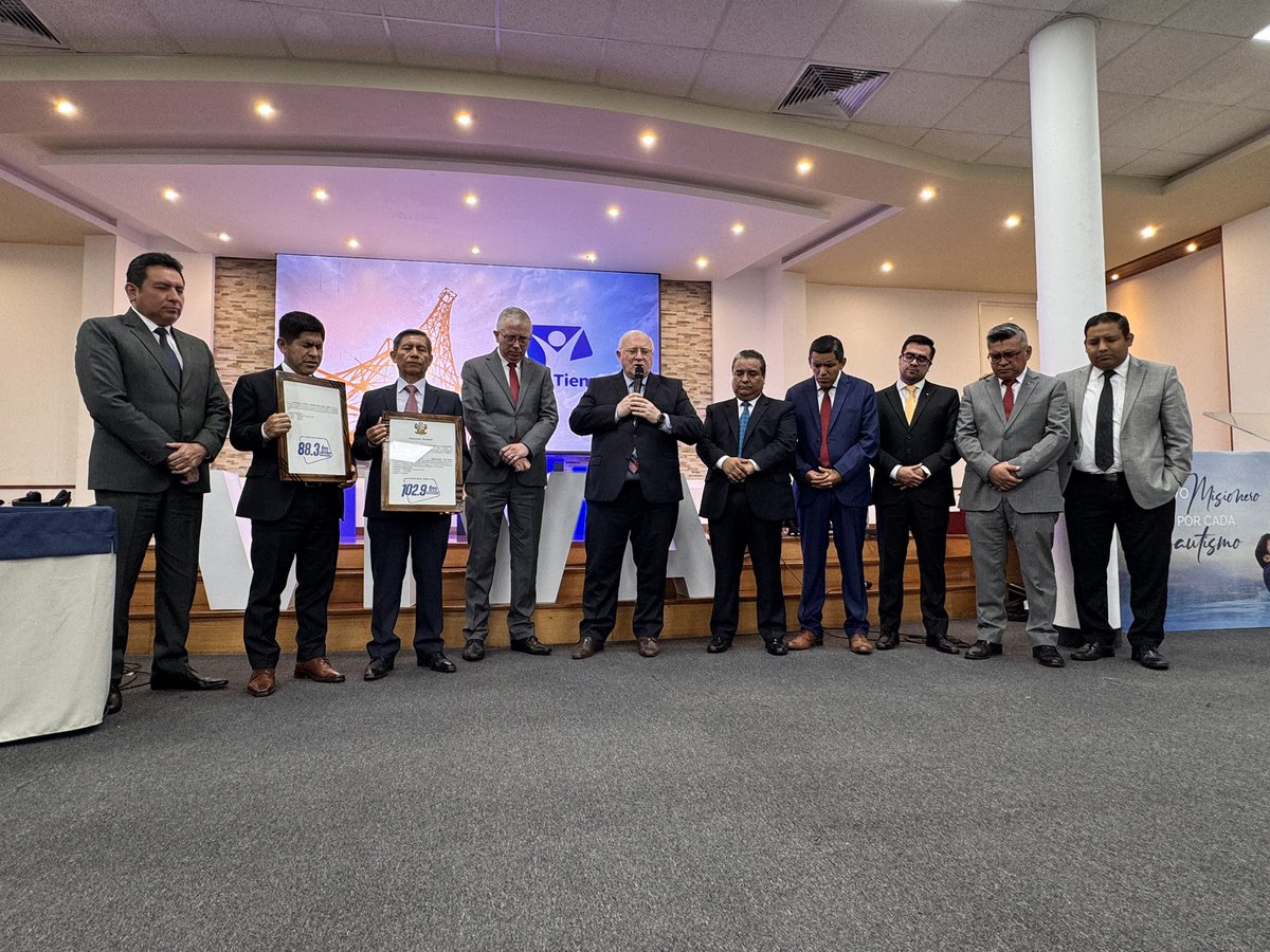 🔴#Ahora| Radio Nuevo Tiempo informó los avances de Escuela Bíblica en territorio de la Unión Peruana del Sur. Se anunció la expansión de la señal FM; la renovación de equipos, y mantenimiento de antenas de transmisión.

En el evento, oyente NT decidió bautizarse.✨

#ConcilioUPS