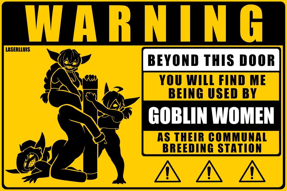 Goblin サイン入りポスター　納豆 somehow we lost more adventurers after we put the warning signs up