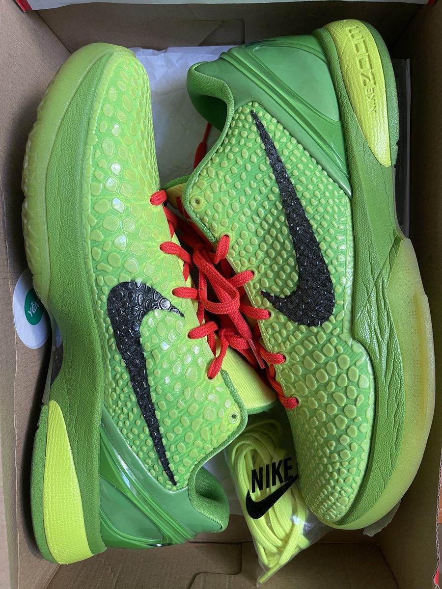 DblocDunks's tweet photo. Wild Deal. Still Here. It's The Season!!!

Nike Kobe 6 Grinch
Preowned Excellent Condition
Size 12 Rep Box
$499 Shipped!!!!

RP's Appreciated
DM TO PURCHASE https://t.co/Vdx19WJvYS