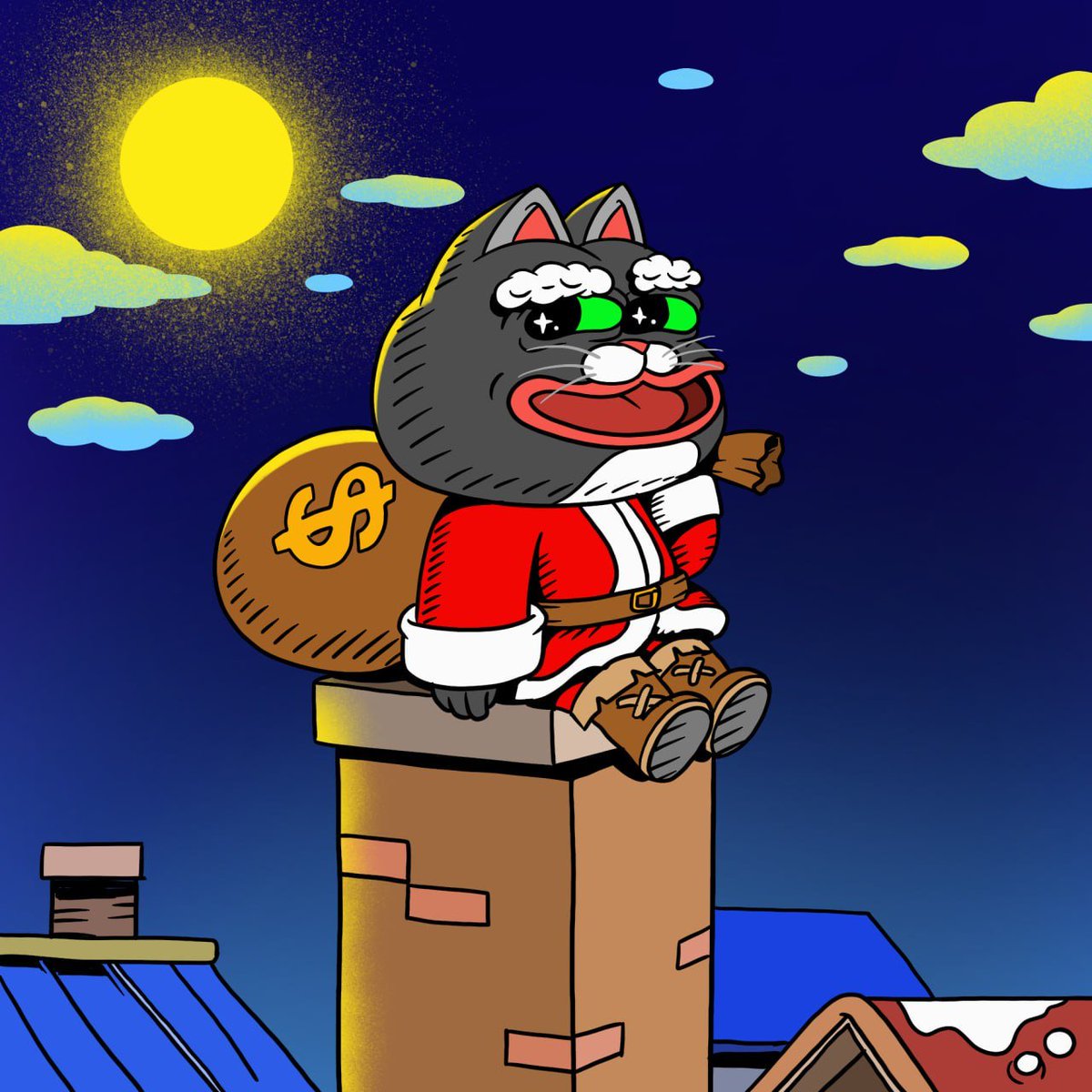 pepecattoken's tweet image. $PEPECAT the Santa of crypto! 🐸🐱🎅🎄 With a sack full of cash and gifts, this meme coin is spreading holiday cheer to the moon! 🚀💸✨

#PEPECAT #MemeCoinTakeover #PepecatMoonMission