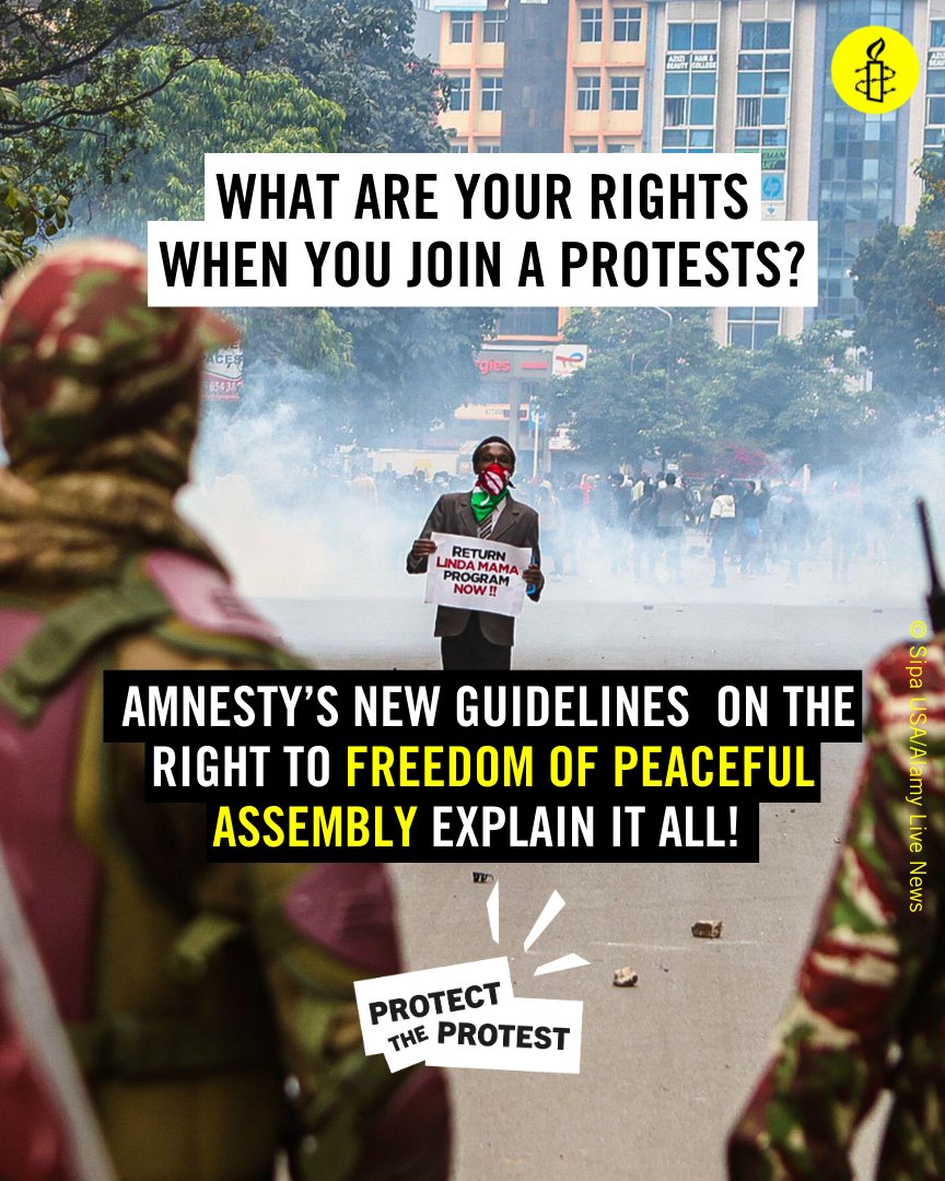 Amnesty_PHRP's tweet photo. What are your rights when you join a protest? 
#ProtectTheProtest 

Find out in @amnesty's new guidelines on the right to freedom of peaceful assembly, available here: https://t.co/bmyarW9Ban https://t.co/1sBv5VWPop