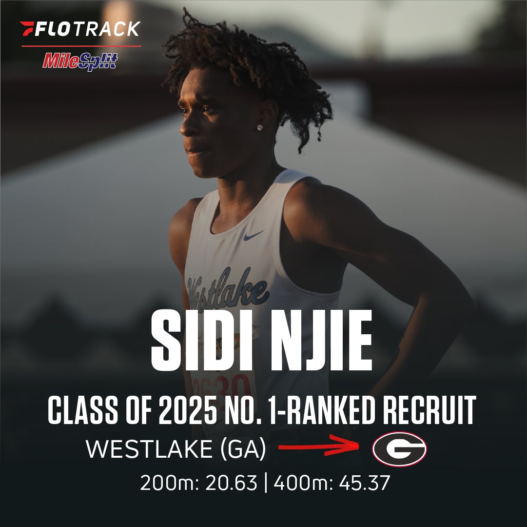 ICYMI: The top-ranked high school recruit in the country (<a href="/milesplit/">MileSplit US</a>) is staying in Georgia 🐶

Westlake's (GA) announced his commitment to <a href="/UGATrack/">Georgia Track + Field</a> on Saturday, and he brings plenty of 200m/400m speed to Athens.

📰: flosports.link/4i5SEau