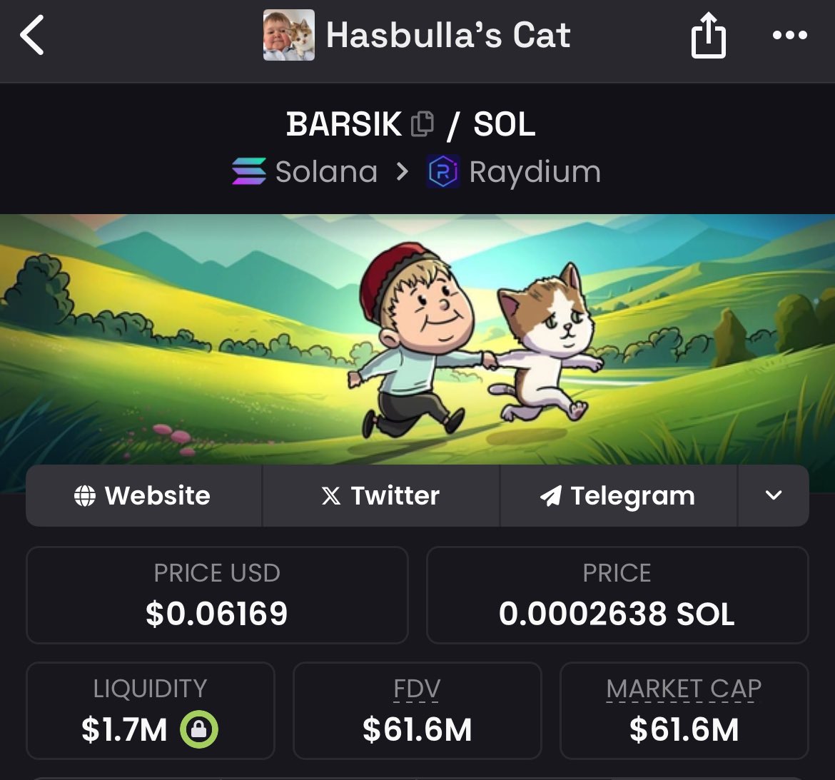Easy 10x after okx and bybit listings. Good entry point, don't miss this $Barsik