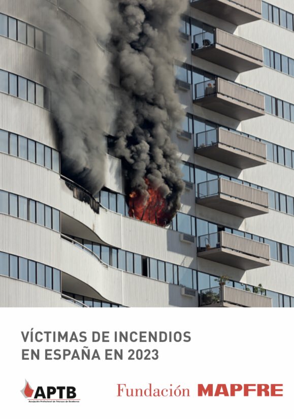 1/
<a href="/APTBBomberos/">APTB</a> y <a href="/fmapfre/">Fundación MAPFRE</a> publican "Estudio de víctimas de incendios en España 2023".
+INFO: documentacion.fundacionmapfre.org/documentacion/…

Acompáñanos en este HILO, donde destacaremos los datos más relevantes de este estudio, que servirán para el diseño de campañas de sensibilización.

HILO VA👇