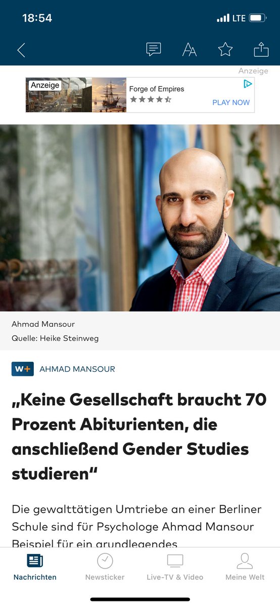 Danke, Herr Mansour: Ein wahres Wort gelassen ausgesprochen….
#achgut #nius #birgitkelle