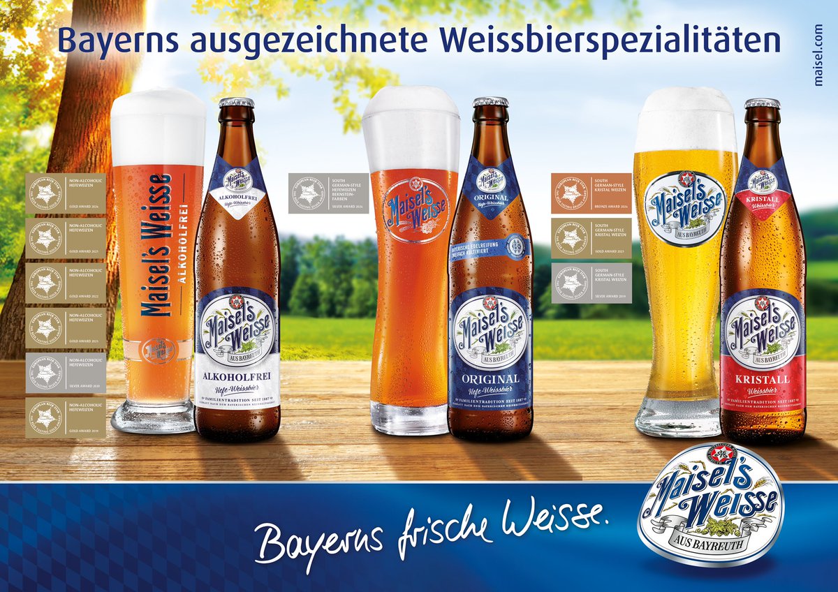 Der European Beer Star hat gesprochen:
Gold - Silber - Bronze. 
#Weissbier4ever!