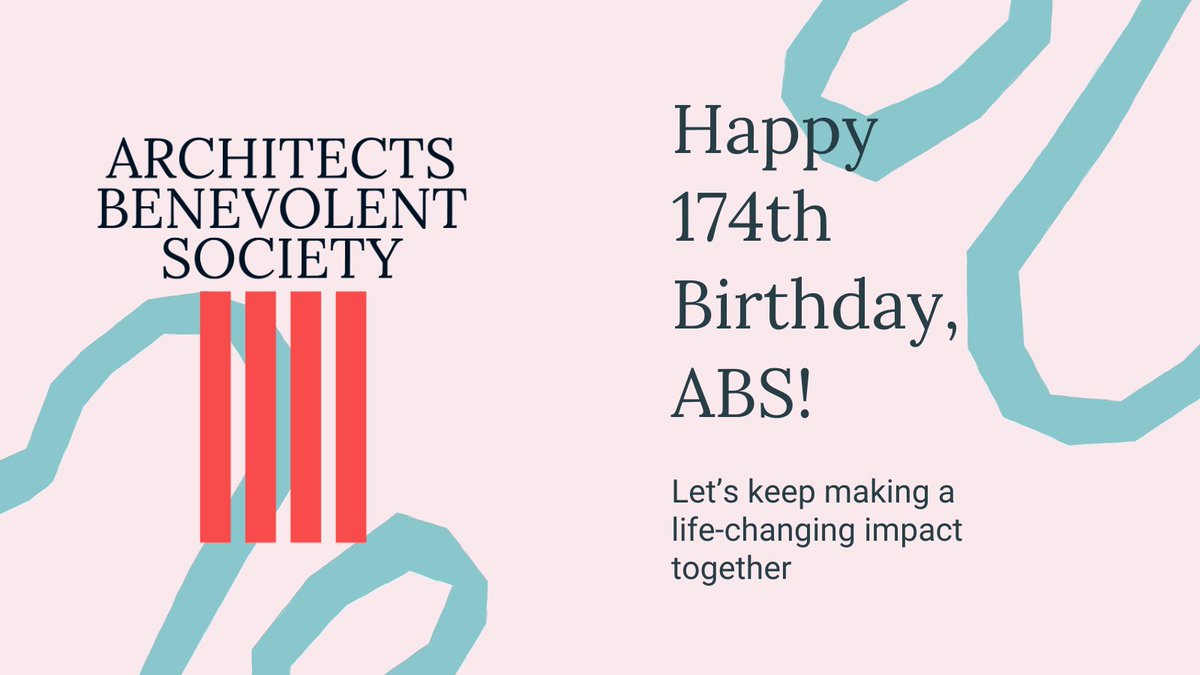 Happy 174th Birthday, ABS!

Today, we celebrate an incredible milestone: 174 years of supporting the architectural community through life’s challenges. 

Donate now and help us continue this legacy of care: bit.ly/3ZbIzQA