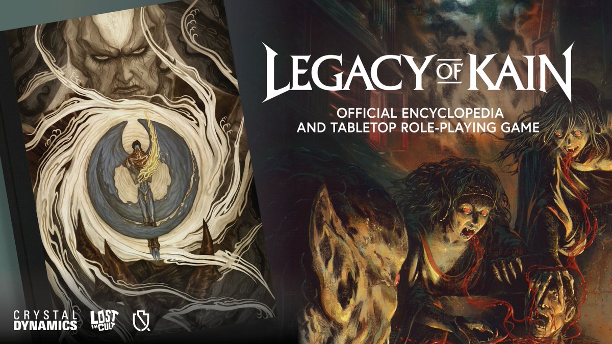 The shadowy realm awaits…

The Legacy of Kain: The Book of Nosgoth and The Scourge of the Sarafan TTRPG will give you a host of new insights as you explore this ancient world.

Sign-up on BackerKit for updates and to get notified on the full reveal.

bit.ly/LoKTTRPG