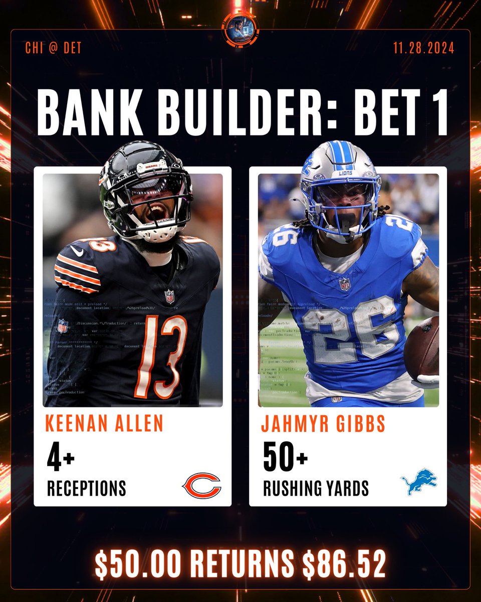 DanGambleAI's tweet image. 🔋🏈 Bank Builder Bet 1

Load the bet here:
account.sportsbook.fanduel.com/sportsbook/add…

Hit the link above and you automatically add the bet to your FanDuel account.

It’s time to build. 

21+, gamble responsibly.