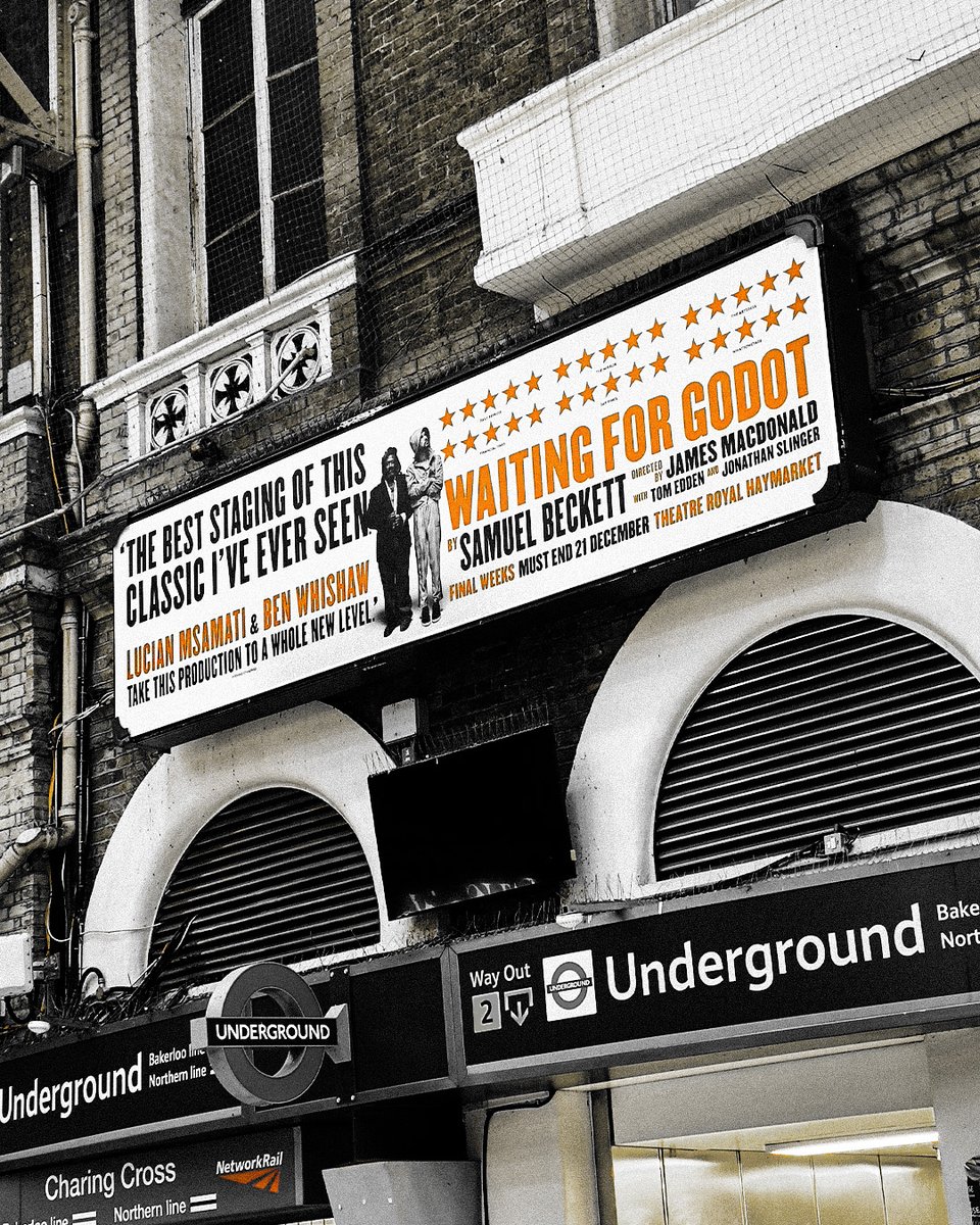 #GodotWestEnd | Only at @theatreroyalhaymarket ✨
MUST END 21 DECEMBER