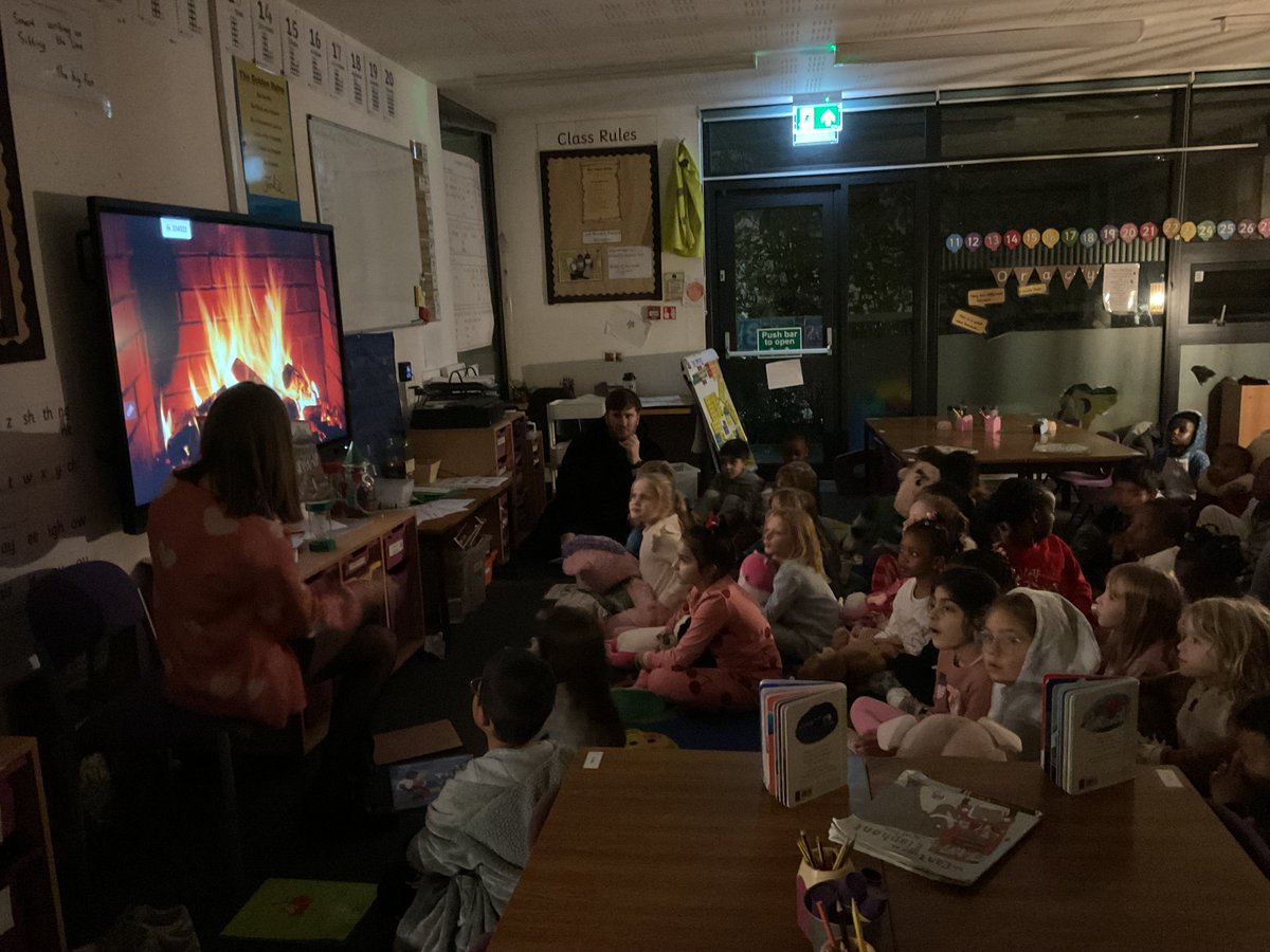Bedtime stories - From Reception to Year 6 our children have enjoyed a super evening back at school in their pyjamas , drinking hot chocolate, eating cookies and listening to a range of stories read to them by their teachers!