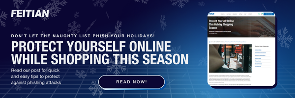 FEITIAN_US's tweet photo. Holiday deals are here, but so are phishing scams! Stay safe while shopping online with these essential tips to keep your online accounts safe. #cybersecurity #onlineshopping #phishingprevention #holidaytips https://t.co/EjVloYVP8U https://t.co/TlYpod6F1h