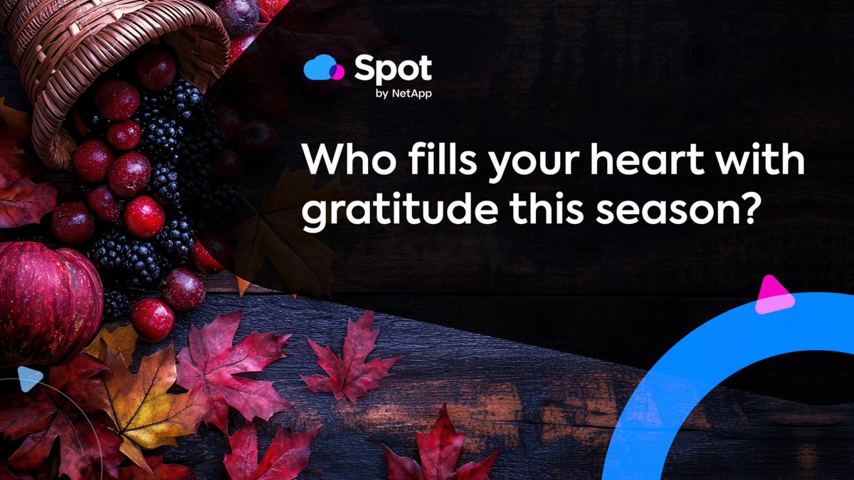 spot_flexera's tweet image. We are grateful to you all!

Happy Thanksgiving from #SpotbyNetApp