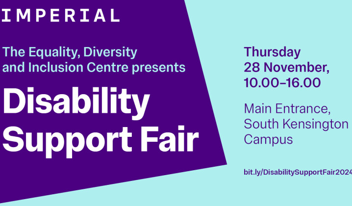 Discover support and inclusivity at Imperial’s Disability Support Fair.  

Advice Café, workplace adjustments, giveaways and more.  

Don’t miss the panel on accessibility and inclusive recruitment. 

Check it out, Thurs 28 Nov at 10am 

Register here 👇 
ow.ly/5Nf650UgFim