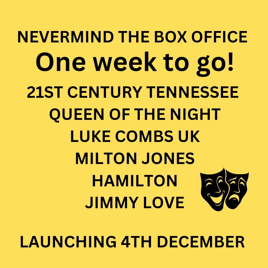 Looking forward to next week!
<a href="/Ben_yvt/">Ben Bryant | Your Video Team</a> <a href="/themiltonjones/">Milton Jones</a> <a href="/HamiltonMusical/">Hamilton</a> 
#reviews conversation, fun.