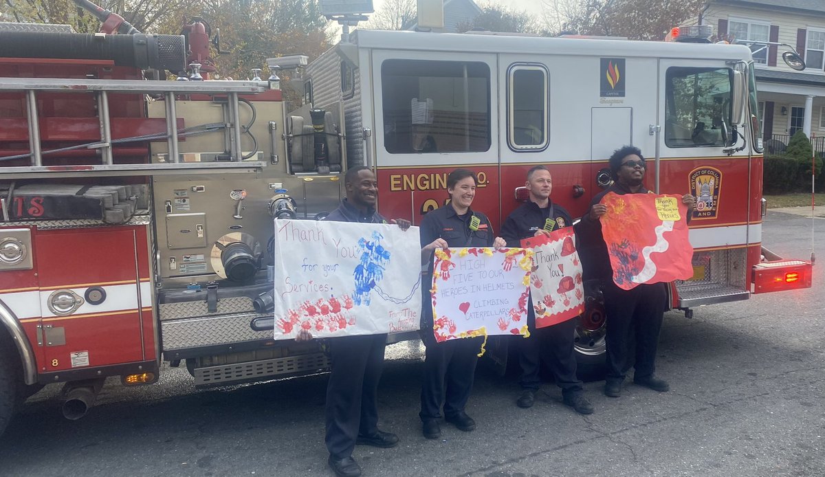 dcfireems's tweet photo. Engine 25 spent the morning with students from Kiddies Inc. 

A great way to be #DCFireSafe is to become familiar with the tools, apparatus, and the firefighters who serve.

Thank you for spending this day before Thanksgiving with #DCsBravest. https://t.co/w3cOf1NZpu