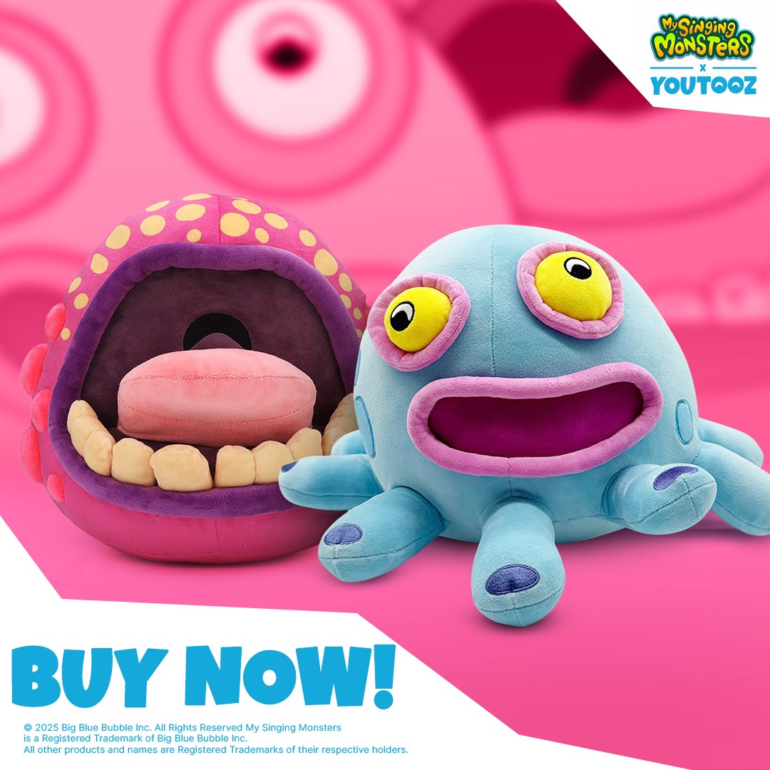 ⚠THERE'S STILL TIME⚠

You can still get your very own Maw and Toe Jammer plushies from our friends at @YouTooz ! But hurry, these Monsters won't be around forever! Get them before they're gone!

youtooz.com/collections/my…