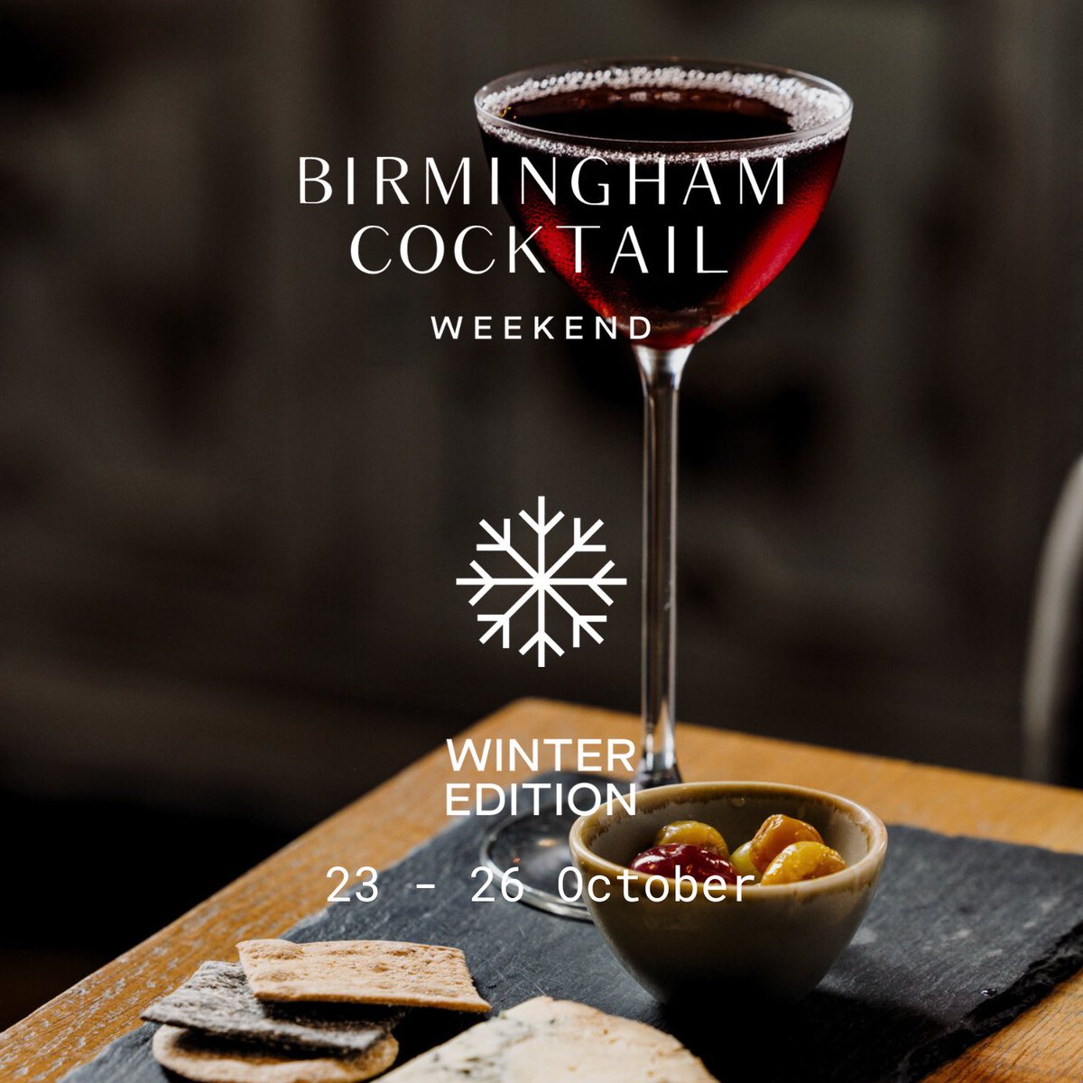 🍹SAVE THE DATES🍹

Birmingham Cocktail Weekend will return in 2025 &amp; you lot loved the Winter Edition so much that we’re bringing it back for a second year. 

☀️ Summer Edition: 10 - 13 July
❄️ Winter Edition: 23 - 26 October

Tickets will go on sale at the end of January❤️
