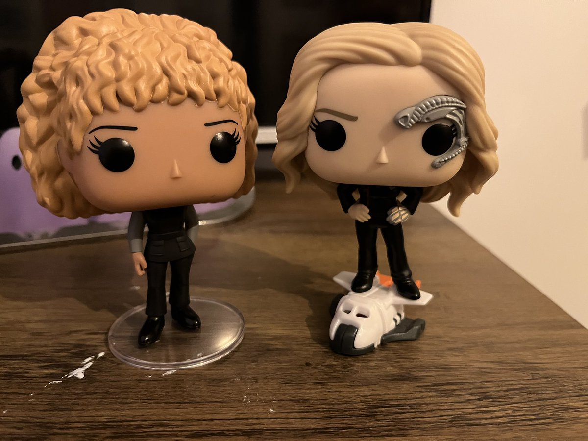 After a run-in with some Tribbles causes the Enterprise to need extensive repairs (don’t ask), Starfleet loans Seven and Raffi the only spare ship they have left.