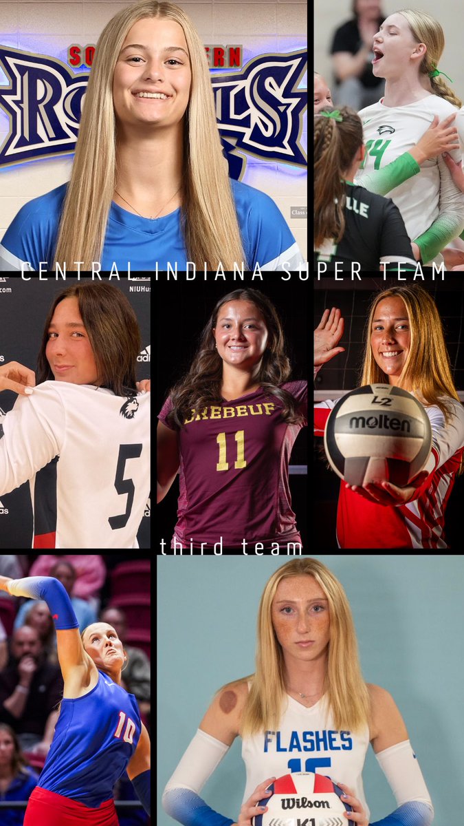 hank 🇰🇷 (@brian_haenchen) on Twitter photo Congrats to the 2024 Super Team!
🥉
<a href="/MadiMilesVB2026/">Madison Miles</a>, <a href="/hseroyalsvball/">HSERoyalsVB</a>
<a href="/elli_strecker/">Elli Strecker</a>, <a href="/ZCSeagles/">Zionsville High School Athletics</a>
<a href="/SteersDelaney/">Delaney Steers</a>, <a href="/bhsdogs/">Brownsburg Athletics</a>
<a href="/GinLexi/">Lexi Gin</a>, <a href="/BrebeufSports/">Brebeuf Athletics</a>
Molly Welborn, <a href="/ScecinaNow/">Scecina Memorial High School</a>
<a href="/LydiaStahley_vb/">Lydia Stahley</a>, @Roncalli_vbal
<a href="/AbbyKaminski25/">Abby Kaminski</a>, <a href="/FCFlashes/">Franklin Central Athletics</a>
Meet the team: indystar.com/story/sports/h… Congrats to the 2024 Super Team!
🥉
<a href="/MadiMilesVB2026/">Madison Miles</a>, <a href="/hseroyalsvball/">HSERoyalsVB</a>
<a href="/elli_strecker/">Elli Strecker</a>, <a href="/ZCSeagles/">Zionsville High School Athletics</a>
<a href="/SteersDelaney/">Delaney Steers</a>, <a href="/bhsdogs/">Brownsburg Athletics</a>
<a href="/GinLexi/">Lexi Gin</a>, <a href="/BrebeufSports/">Brebeuf Athletics</a>
Molly Welborn, <a href="/ScecinaNow/">Scecina Memorial High School</a>
<a href="/LydiaStahley_vb/">Lydia Stahley</a>, @Roncalli_vbal
<a href="/AbbyKaminski25/">Abby Kaminski</a>, <a href="/FCFlashes/">Franklin Central Athletics</a>
Meet the team: indystar.com/story/sports/h…