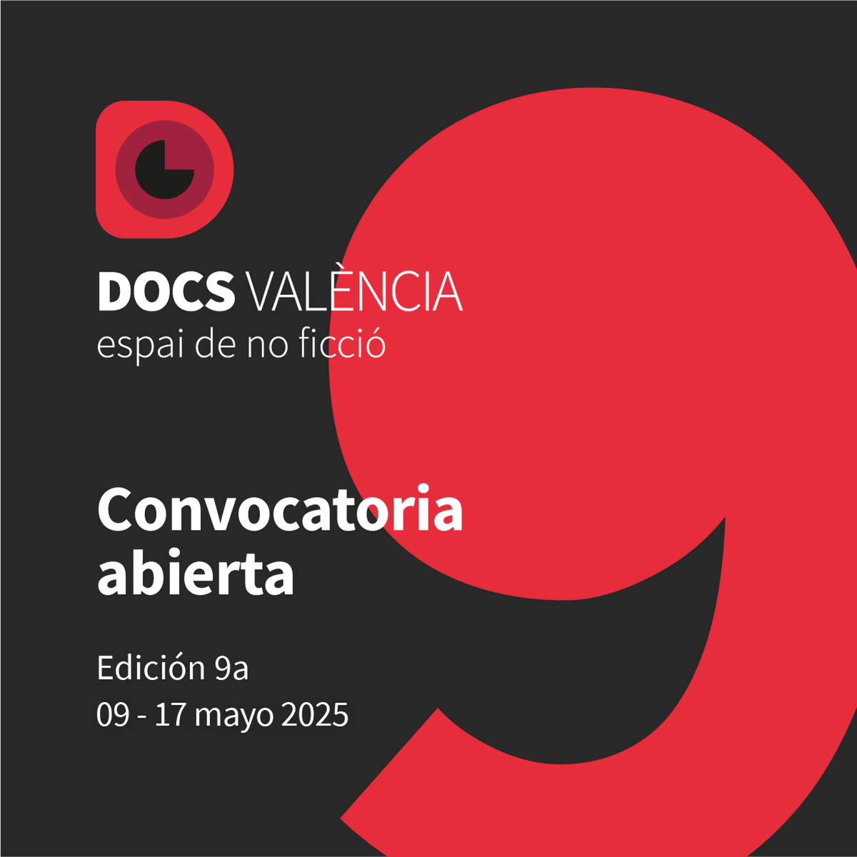 🎥 DocsValencia abre la convocatoria para su 9ª edición
📅 Del 9 al 17 de mayo de 2025, Valencia acogerá lo mejor del cine documental.

📢 Inscribe tu obra antes del 24 de febrero y participa.

👉 Bases e inscripción: docsvalencia.com/convocatoria-d…

🔴 ¡Te esperamos!