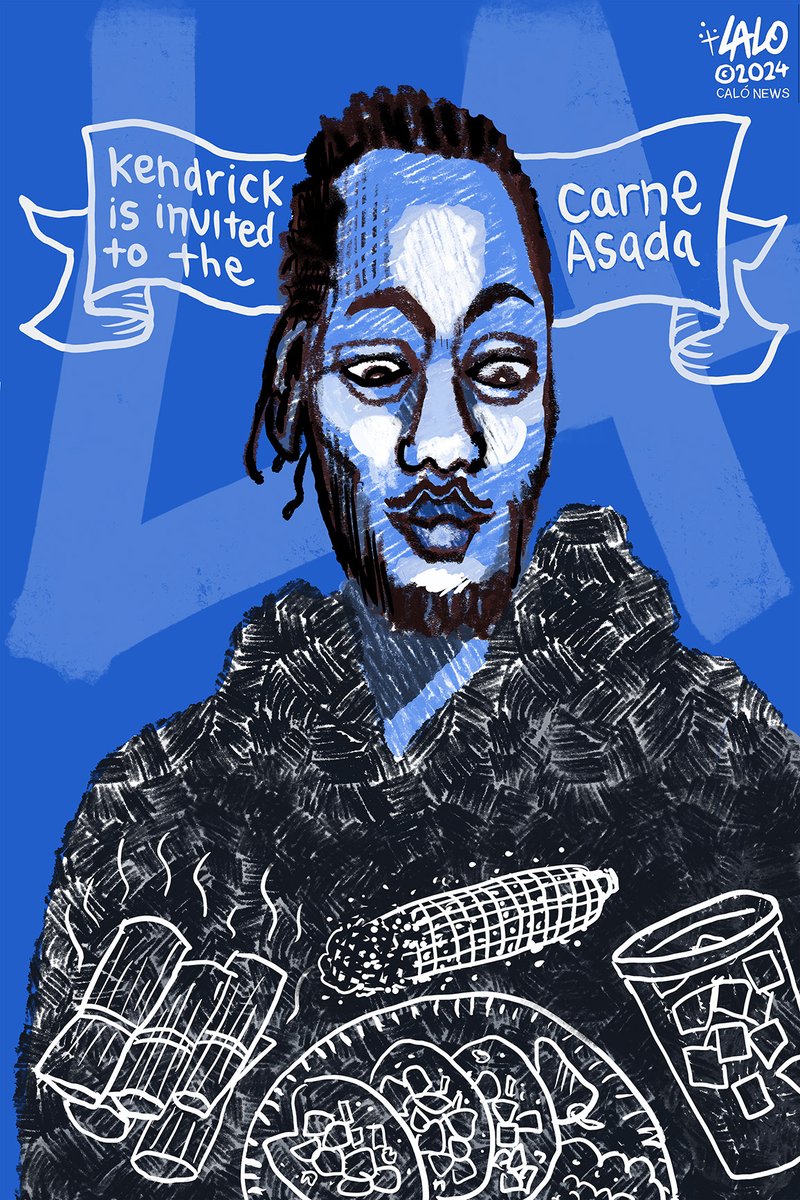 My latest cartoon for CALÓ News, featuring. Kendrick Lamar 

calonews.com/communities/co…