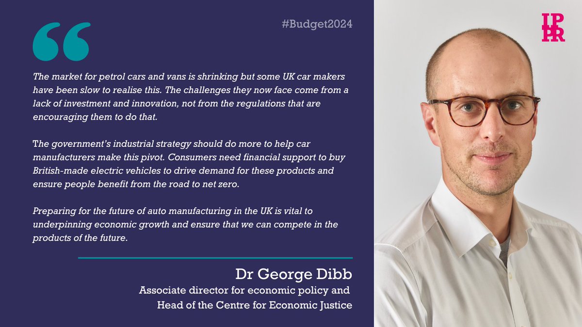 IPPR (@ippr) on Twitter photo Net zero regulations are not the cause of car makers’ woes.
<a href="/GeorgeDibb/">George Dibb</a> responds to the latest news on Vauxhall’s planned plant closure and the growing warnings from other car manufacturers about potential job cuts. Net zero regulations are not the cause of car makers’ woes.
<a href="/GeorgeDibb/">George Dibb</a> responds to the latest news on Vauxhall’s planned plant closure and the growing warnings from other car manufacturers about potential job cuts.