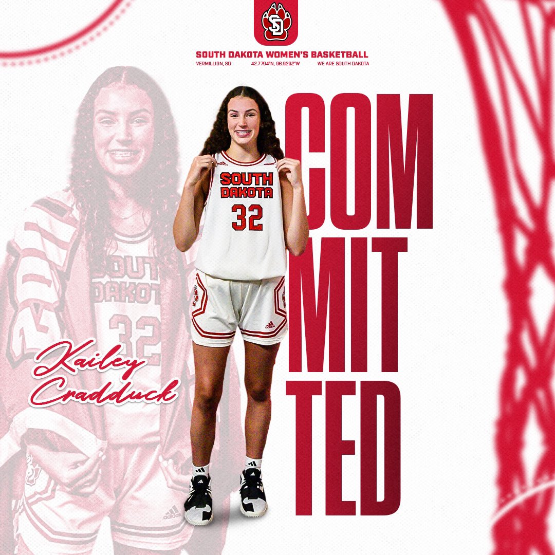 I am so excited to announce my commitment to further my academic and basketball career at the University of South Dakota! Thank you to my coaches, family, and everyone that has supported me! I’m so grateful for this! Can’t wait to be a Yote!! #goyotes  #committed