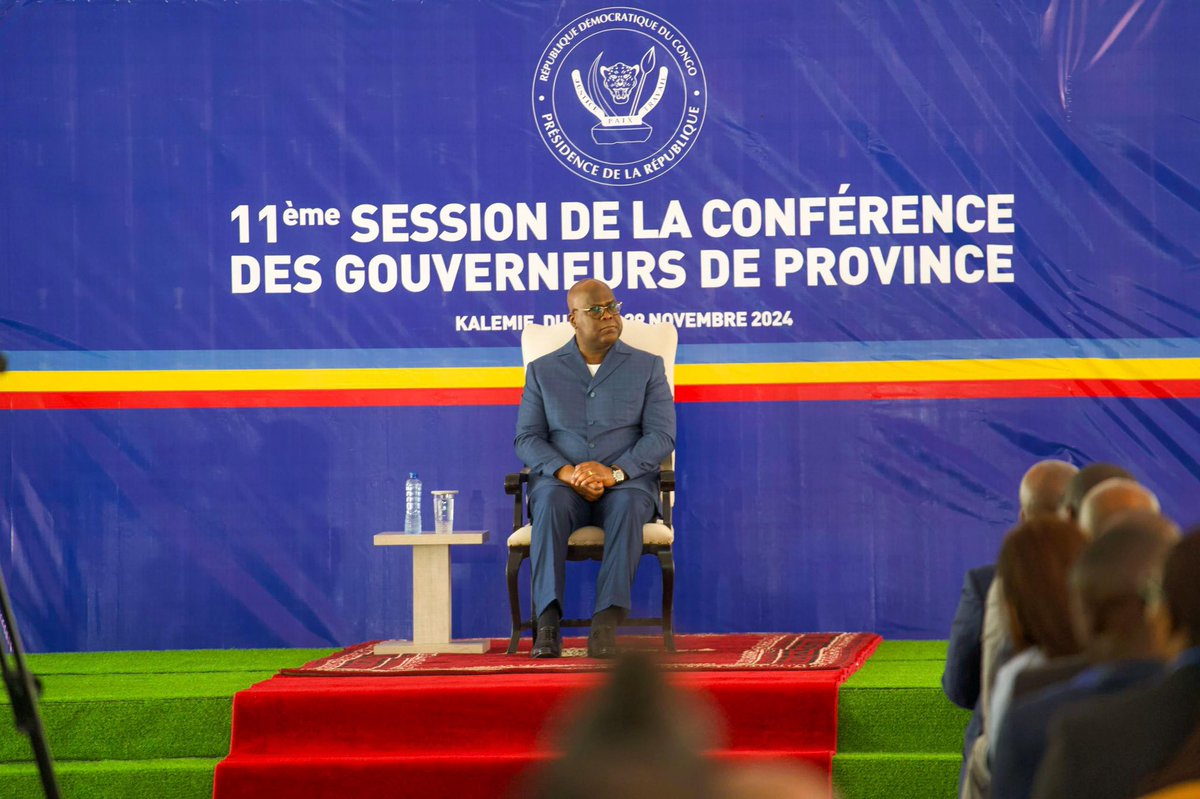 PatrickMuyaya's tweet photo. RDC : « Renforcer la gouvernance des provinces pour assurer la cohésion communautaire, facteur clé de la réussite du PDL 145 Territoires.  »

C’est sous ce thème que le Président de la République a ouvert aujourd’hui à #Kalemie la 11ème conférence des gouverneurs.

Discuter pour trouver des solutions et assurer un meilleur fonctionnement de nos provinces. 

#ToutPourLaPatrie !!!

#BendeleEkweYaTe 🇨🇩🇨🇩🇨🇩 !!!