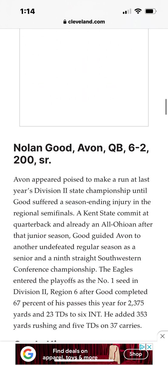 Nolan Good (@nolan_good5) on Twitter photo Blessed to be chosen as a finalist for the Mr. Football award! #ItsA..
<a href="/coach_elderm/">Coach Elder</a> <a href="/CoachKenniBurns/">Kenni Burns</a> <a href="/BradMaendler/">Brad Maendler</a> <a href="/coachmacarney/">Mark A. Carney - Coach MAC</a> <a href="/EaglesLifting/">Avon Eagles Lifting</a> Blessed to be chosen as a finalist for the Mr. Football award! #ItsA..
<a href="/coach_elderm/">Coach Elder</a> <a href="/CoachKenniBurns/">Kenni Burns</a> <a href="/BradMaendler/">Brad Maendler</a> <a href="/coachmacarney/">Mark A. Carney - Coach MAC</a> <a href="/EaglesLifting/">Avon Eagles Lifting</a>