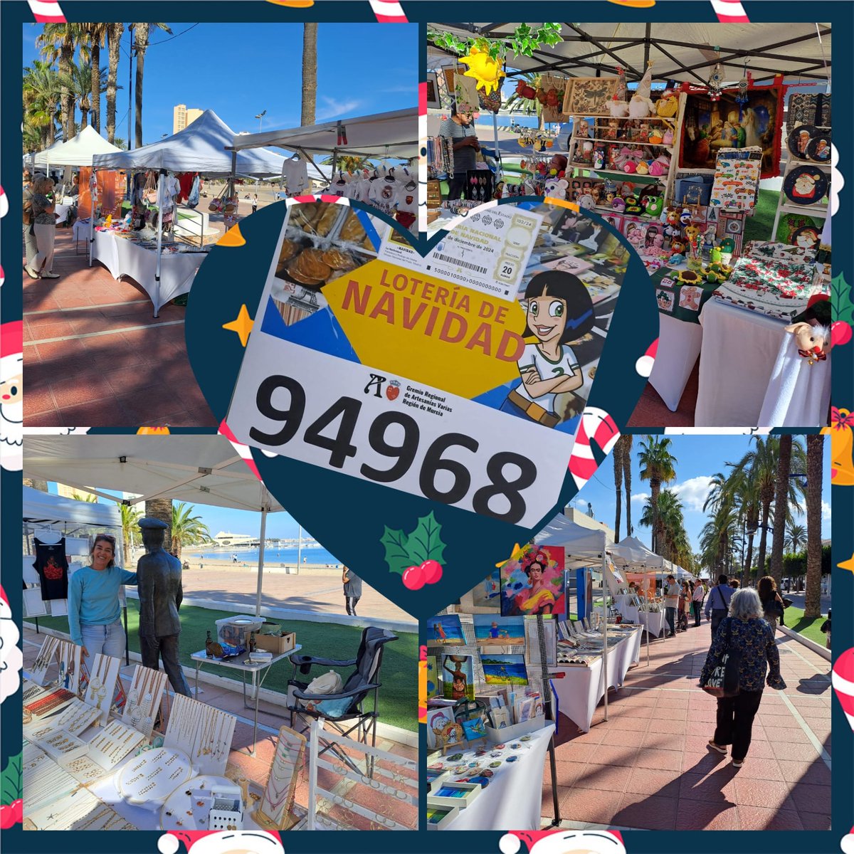 "MERCADO ARTESANO DEL MAR MENOR", DOMINGO 1 DE DICIEMBRE, EN LA EXPLANADA DE BARNUEVO DE SANTIAGO DE LA RIBERA. ESTE AÑO ES EL NUESTRO, LLEVAMOS "EL MURCIANO" 94968, TERMINADO EL PREFIJO DE  MURCIA. ¿SE VA A QUEDAR SIN ESTE NÚMERO?, PÍDALO EN PUESTOS DE ESTE MERCADO DE LA RIBERA.