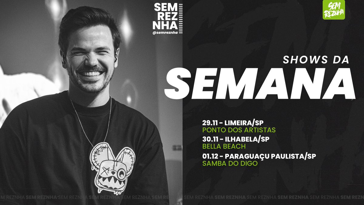 semreznhaofc's tweet photo. Fim de semana cheio por aqui! 👀

Limeira/SP, Ilhabela/SP &amp; Paraguaçu Paulista/SP

❤️✨ https://t.co/QUqFIUNdX0