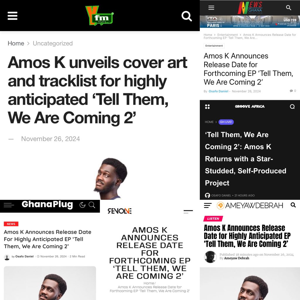 Amos K (@_amosk) on Twitter photo OH THE MEDIA ISN’T DONE WITH US🔥
THANK YOU <a href="/Y1079FM/">YFM ACCRA</a> <a href="/AmeyawDebrah/">Ameyaw Debrah</a> <a href="/TheGhanaPlug/">Ghana Plug</a> <a href="/news_ghana/">News Ghana</a> <a href="/Groove_Africa/">Groove Africa🇿🇦🇳🇬🇬🇭</a> @Revolve_Muzic ❤️
PRE-SAVE MY UPCOMING EP : onerpm.link/TellThemWeAreC… OH THE MEDIA ISN’T DONE WITH US🔥
THANK YOU <a href="/Y1079FM/">YFM ACCRA</a> <a href="/AmeyawDebrah/">Ameyaw Debrah</a> <a href="/TheGhanaPlug/">Ghana Plug</a> <a href="/news_ghana/">News Ghana</a> <a href="/Groove_Africa/">Groove Africa🇿🇦🇳🇬🇬🇭</a> @Revolve_Muzic ❤️
PRE-SAVE MY UPCOMING EP : onerpm.link/TellThemWeAreC…