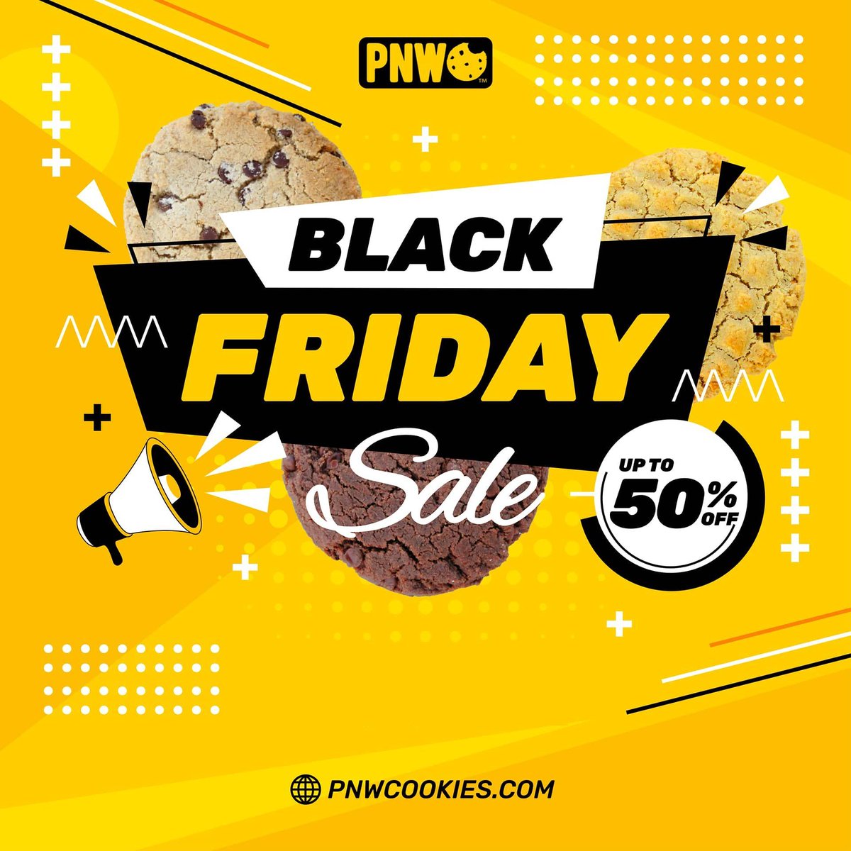 pnwcookieco's tweet photo. Black Friday is coming!  And it's BIG! Not only that, but we're running this crispy deal all the way through Cyber Monday.

So why not start window shopping now so you're ready to grab the best deals before they sell out?

Start Window Shopping 👉  https://t.co/ZzoELqdvTO https://t.co/VjwlAkMXRa