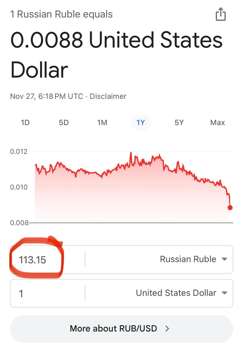 RealJakeBroe's tweet image. Wow, it’s finally happening.  Russia can’t afford to buy its own currency with foreign reserves anymore to prop up the ruble.  This is going to be entertaining to watch.