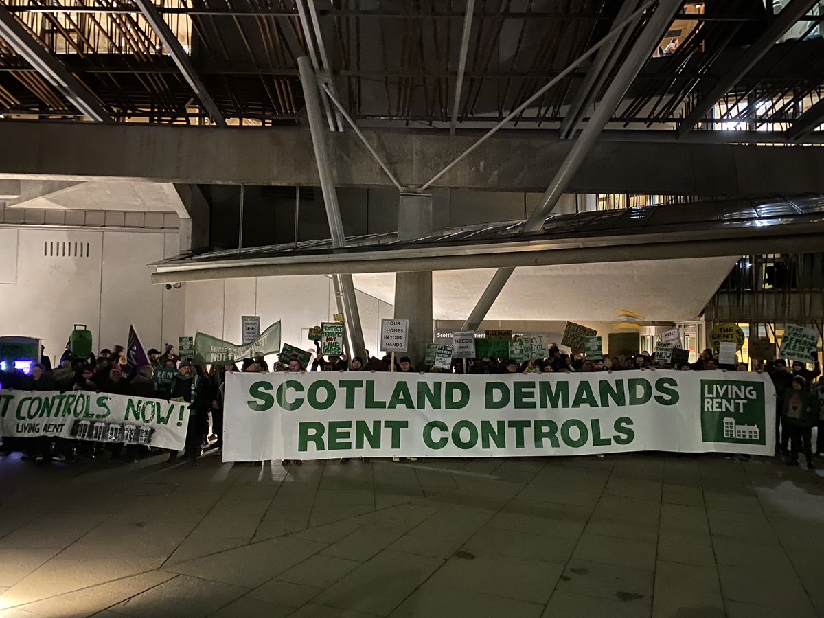 Scotland demands rent controls. 

MSPs tenants will be watching you tomorrow.
