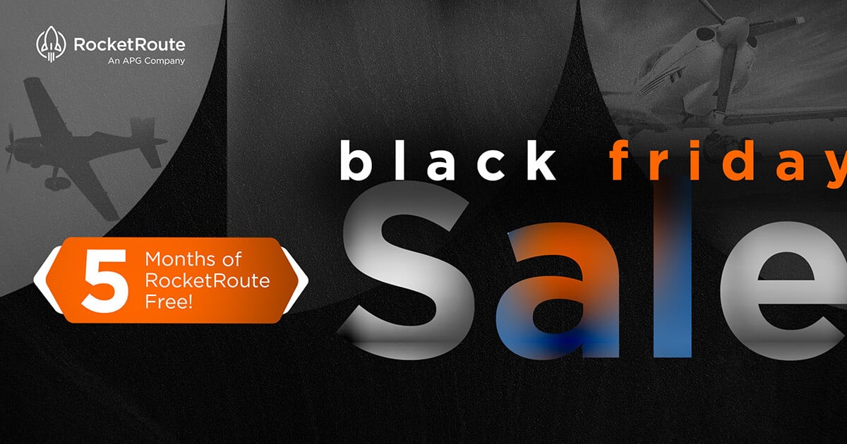 Black Friday is Taking Off Now!

Enjoy 5 months FREE on Private Memberships! Unlimited Planning &amp; Filing: Fly as often as you like, with no extra charges.

Don't miss out! Offer ends December 1st, 2024
hubs.ly/Q02ZKhrn0

#BlackFriday #Aviation #FlightPlanning #RocketRoute