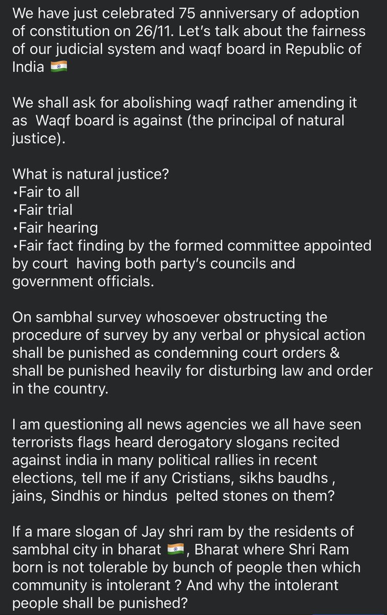#AbolishWaqfBoard  #SambhalHinsa <a href="/Vishnu_Jain1/">Vishnu Shankar Jain</a>  <a href="/narendramodi/">Narendra Modi</a> <a href="/SCofIndia/">SupremeCourtOfIndia</a> <a href="/lawmininida/">Law Minister</a>