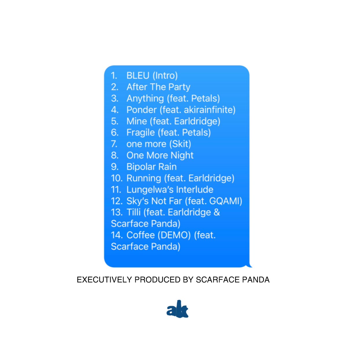 “BLEU”— a 14 track album by Ukhona. [29/09, Friday] , presave link :in bio.