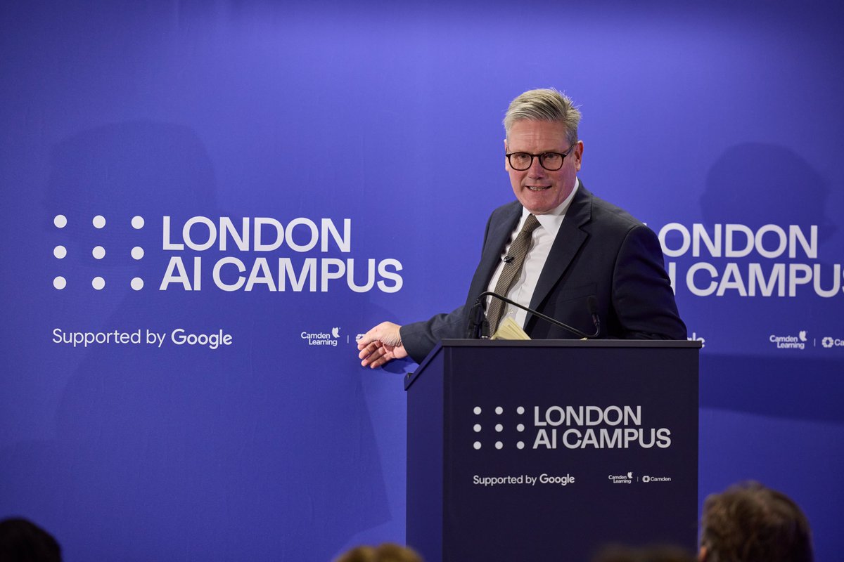 Google UK (@googleuk) on Twitter photo Today, we launched our London AI Campus in Camden, with UK Prime Minister <a href="/Keir_Starmer/">Keir Starmer</a> joining us to show his support. The goal is to ensure that a future career or studies in STEM are accessible to everyone, regardless of background. 🤝 Today, we launched our London AI Campus in Camden, with UK Prime Minister <a href="/Keir_Starmer/">Keir Starmer</a> joining us to show his support. The goal is to ensure that a future career or studies in STEM are accessible to everyone, regardless of background. 🤝