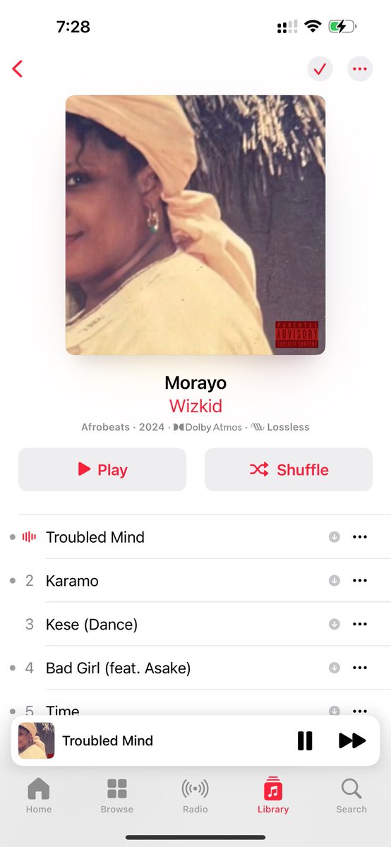 skipjnr9's tweet image. Never listen to an album 4 times in a row with zero skip before #Morayo you do this one