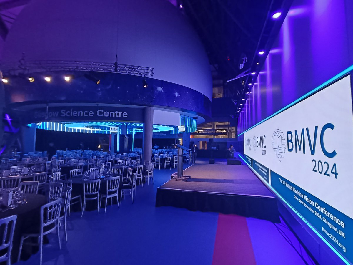 Can't wait to see you all at the #BMVC2024 Gala Dinner at 7pm! <a href="/BMVCconf/">British Machine Vision Conference (BMVC)</a> <a href="/TheBMVA/">The BMVA</a>